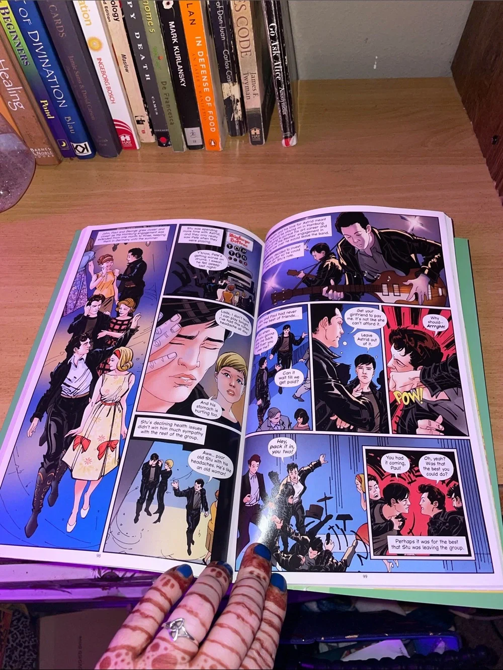 The Beatles: All Our Yesterdays Graphic Novel - Colorful Book Cover